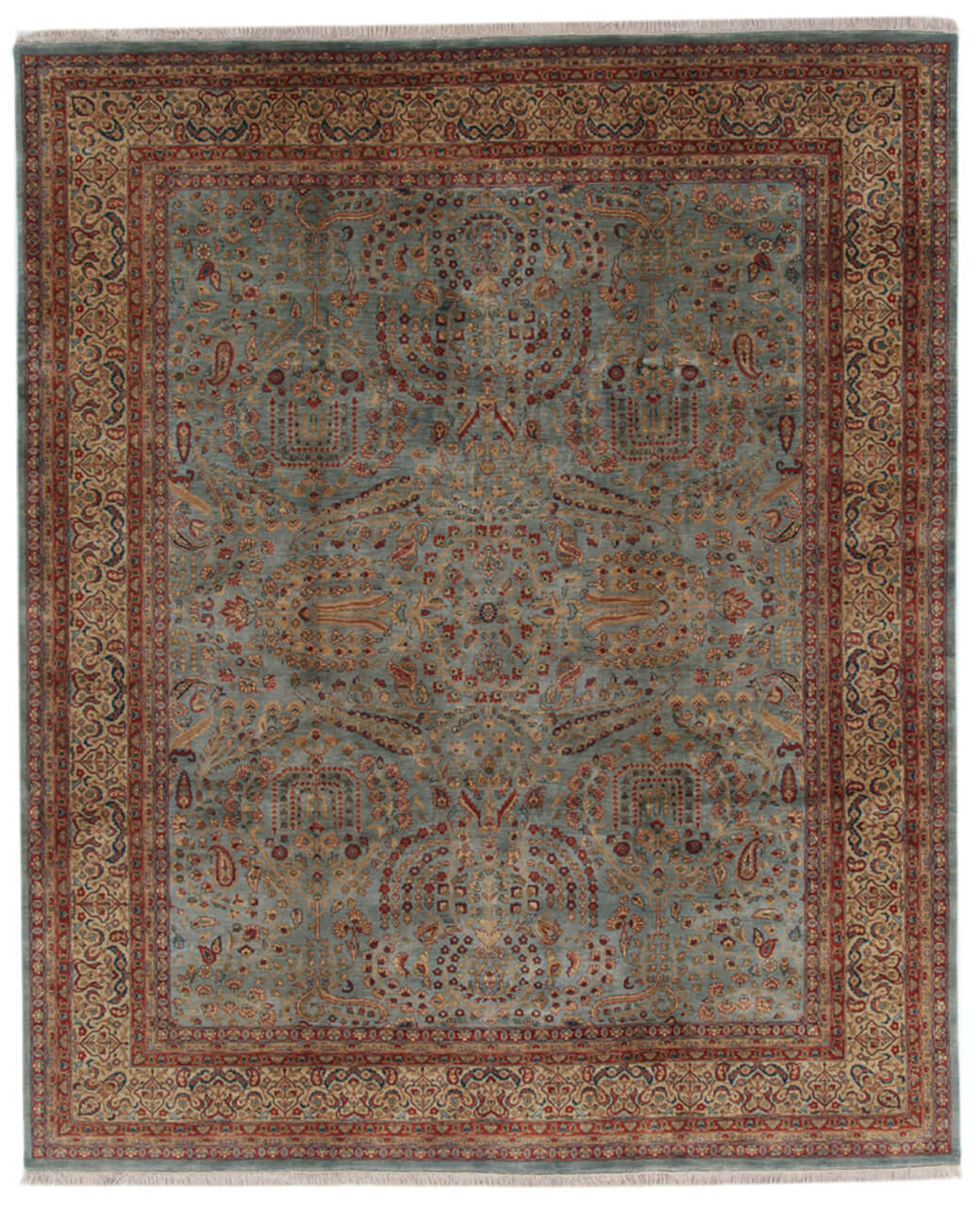 Tabriz Dywan 250 x 300 Biały (Indian) Ręcznie Tkany