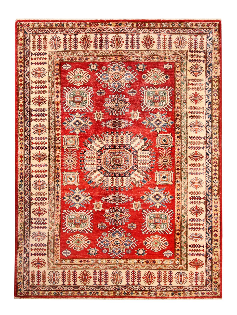 Kazak Orientteppich 220x150 (Pakistan) Handgeknüpft