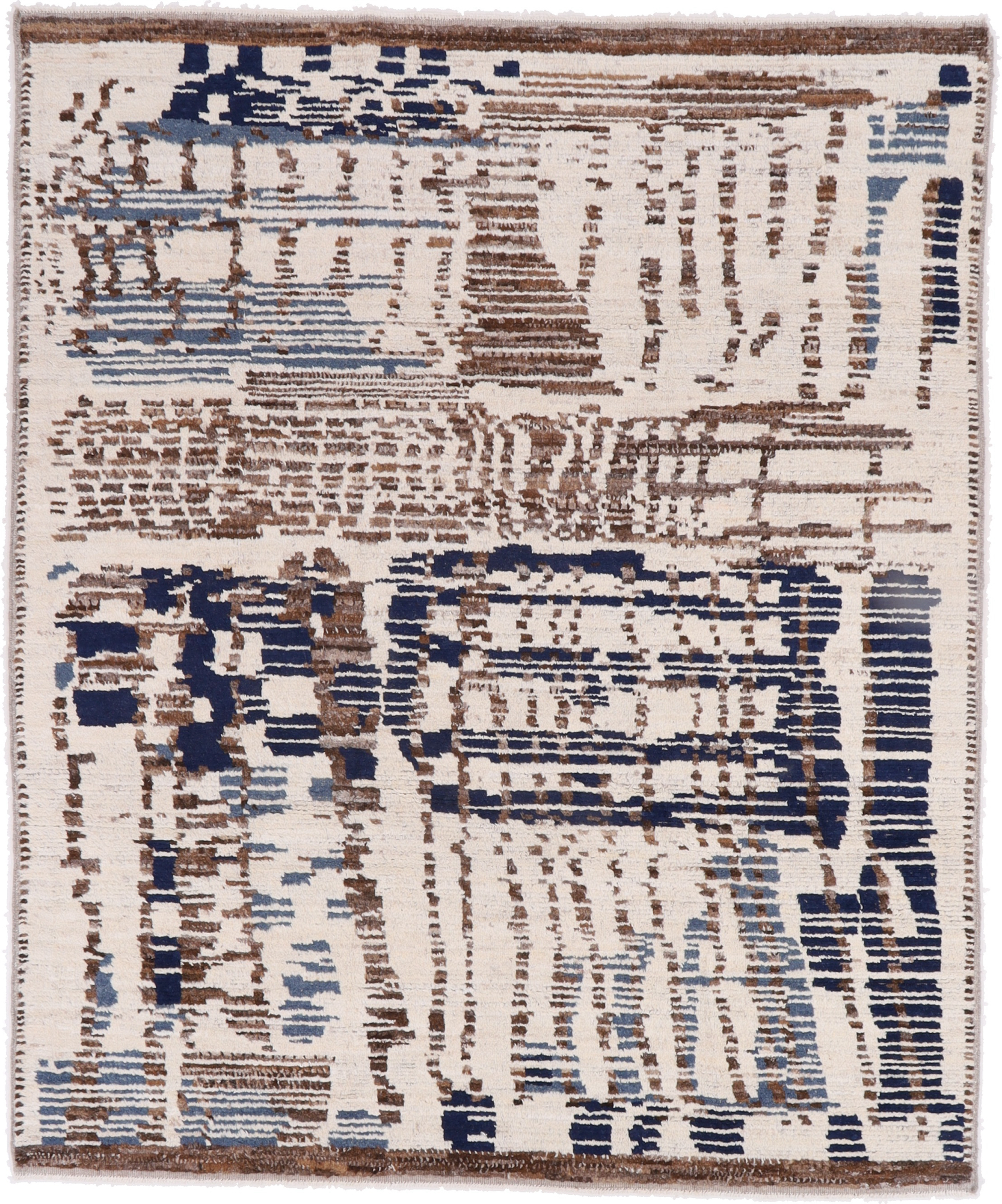 Berber Dywan 250 x 300 Biały (Pakistan) Ręcznie Tkany