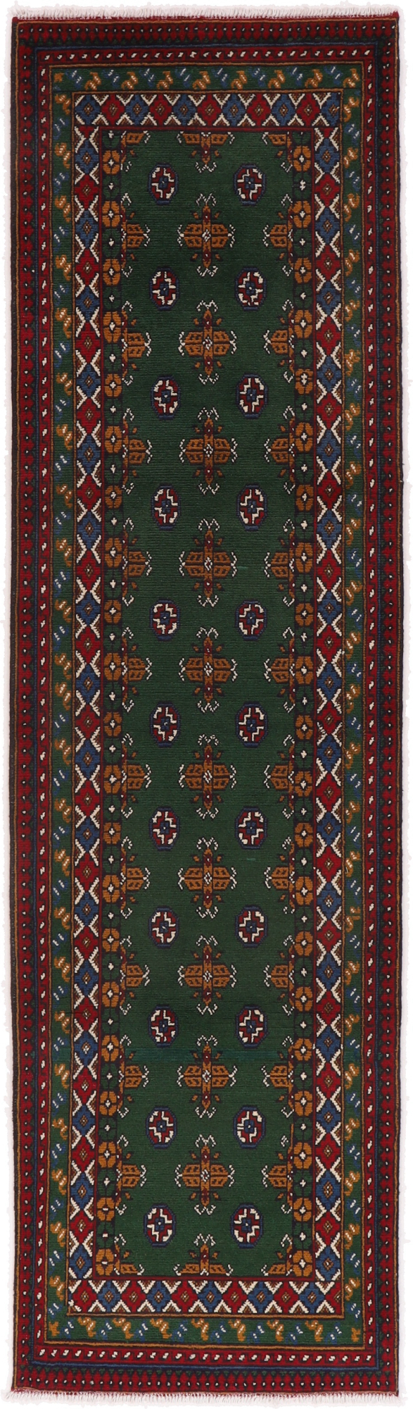 Afghan Alfombra oriental 300 x 80 Gris (Afganistán) Anudado A Mano