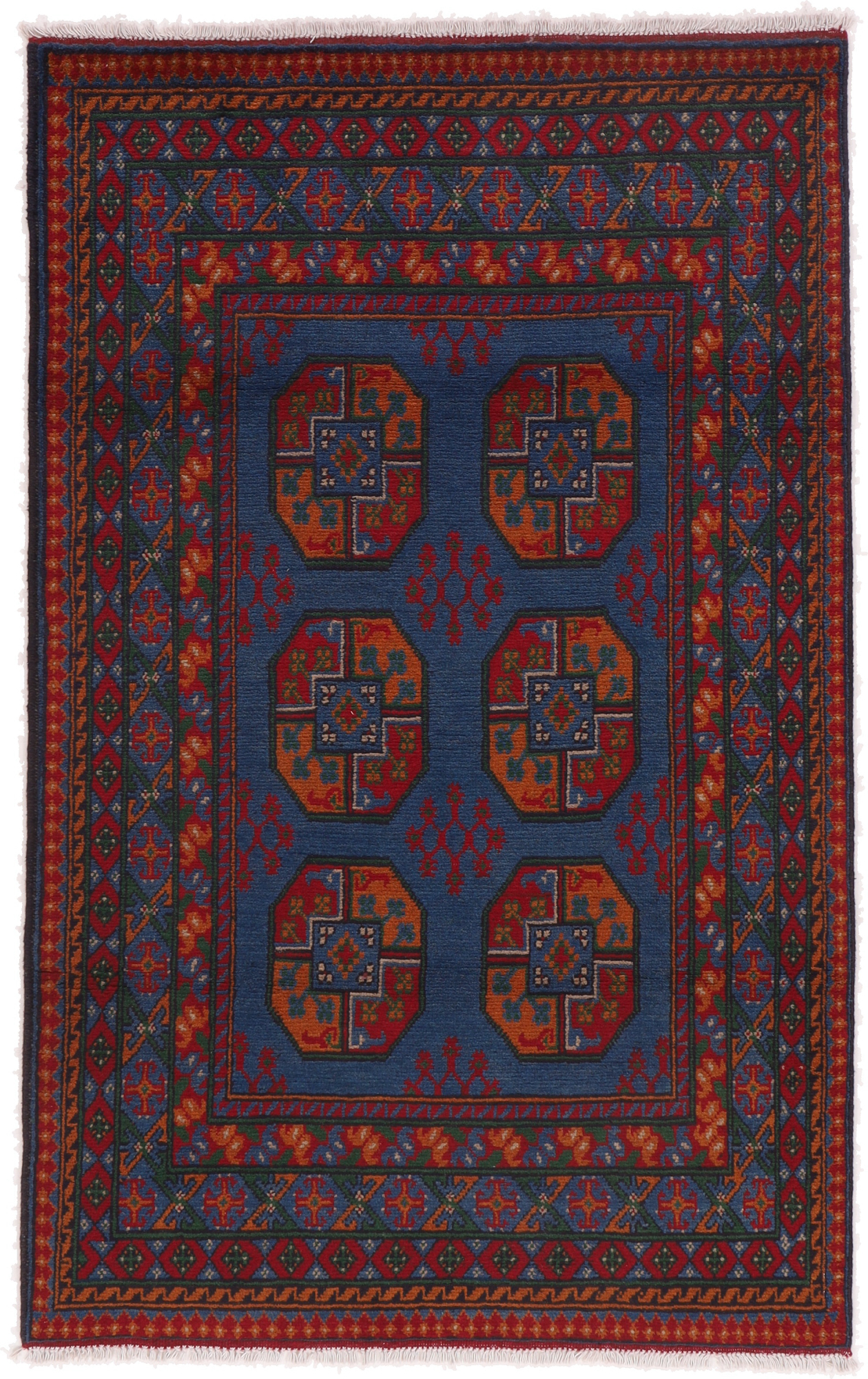 Afghan Tapis d'Orient 180 x 110 Gris (Afghanistan) Noué À La Main