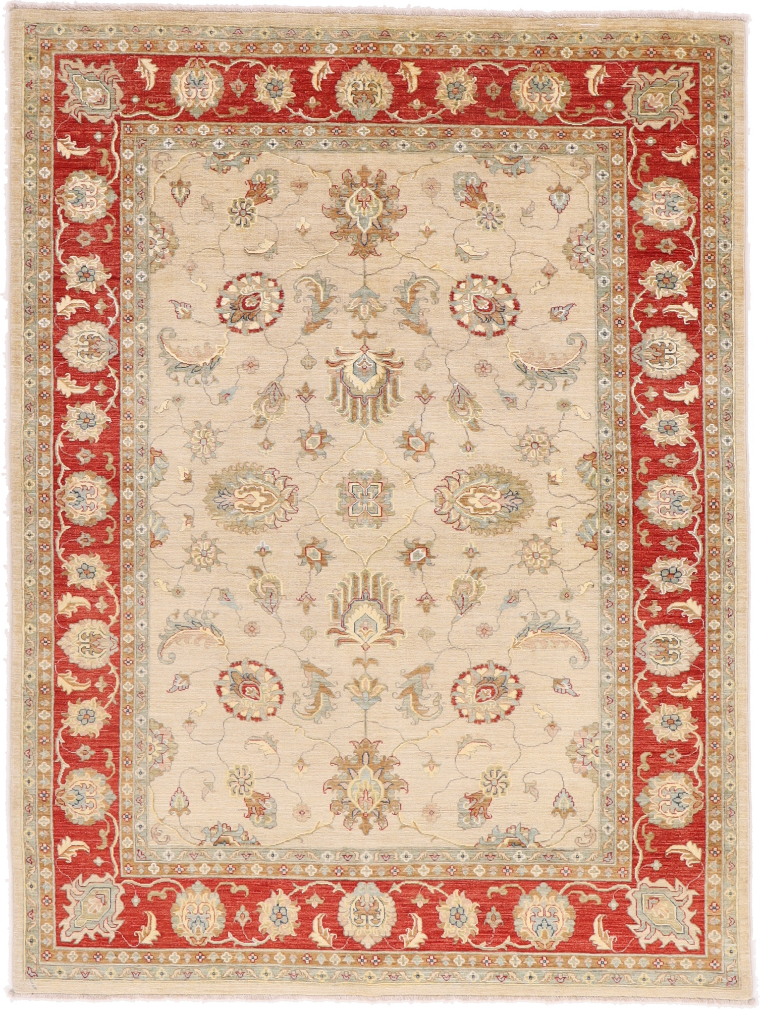 Ziegler Oriental rug 170x230 Green (Afghanistan) Hand Knotted