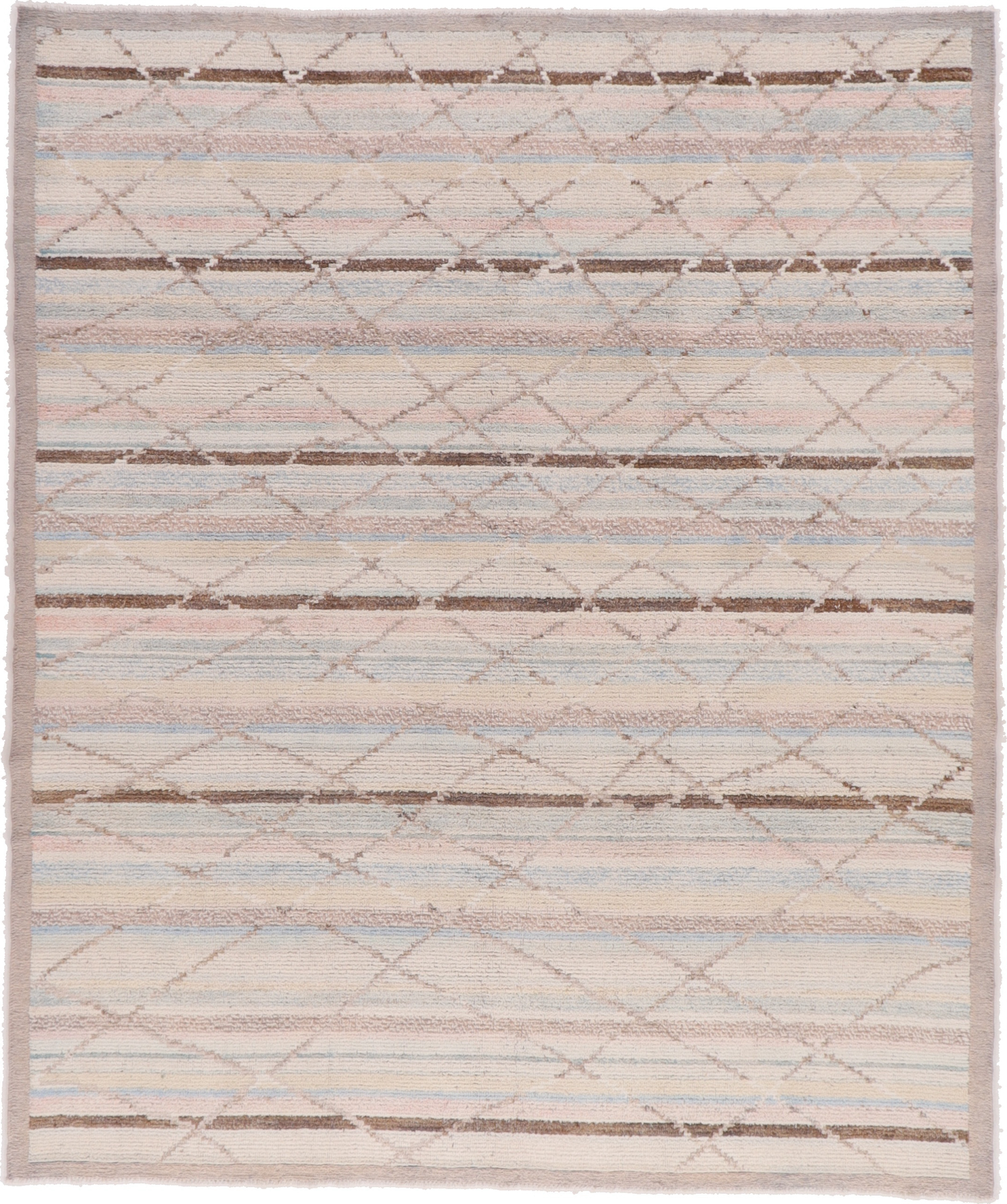 Berber Dywan 300 x 250 Biały (Pakistan) Ręcznie Tkany