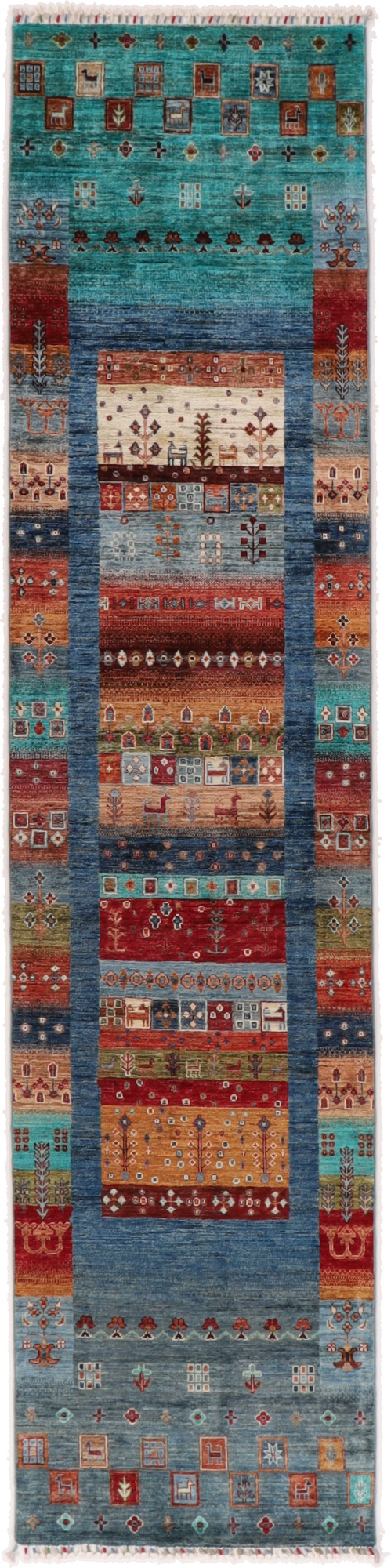 Samarkand Tappeto orientale 80x340 (Pakistan) Annodato A Mano