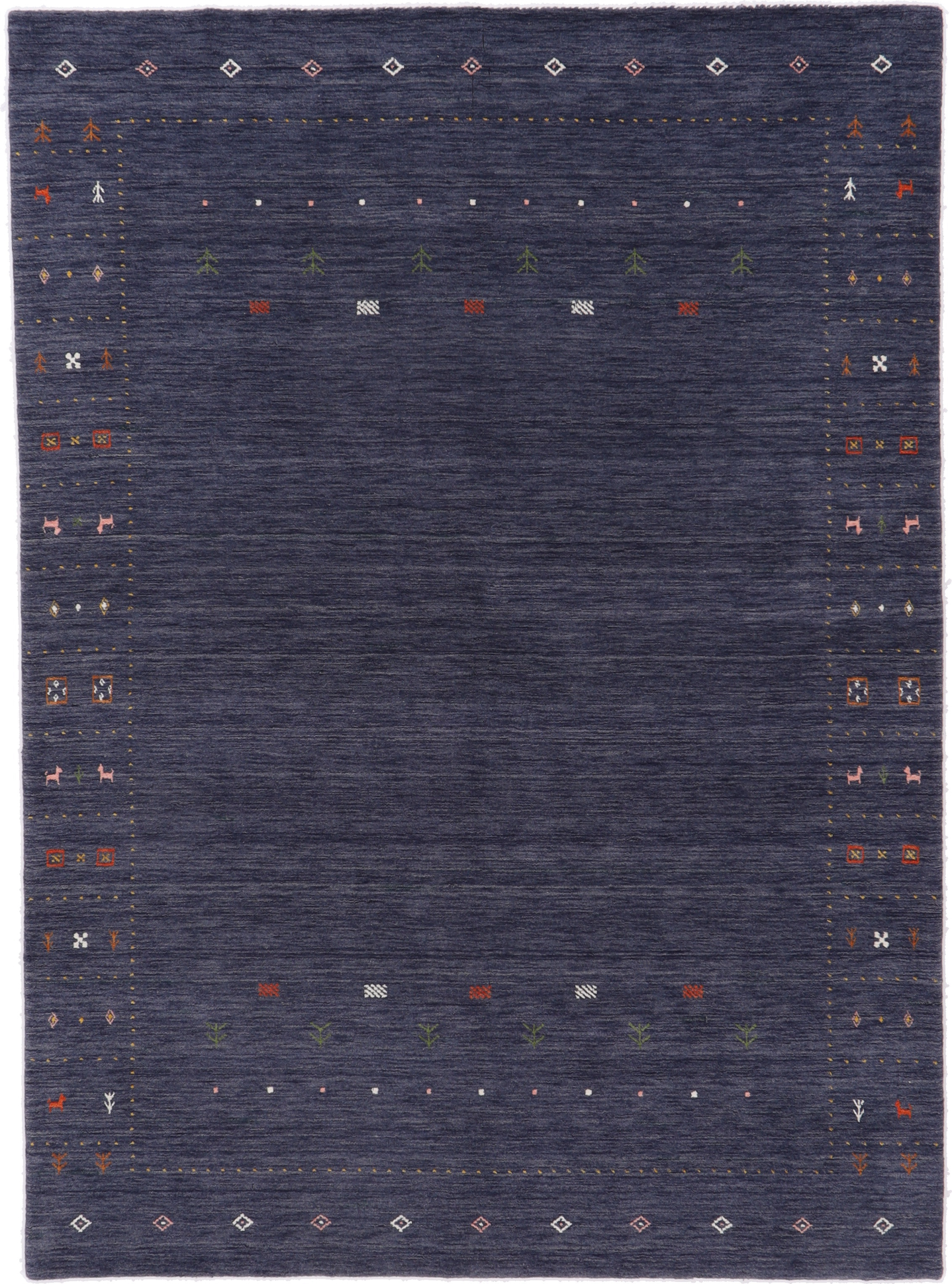 Loribaft Tapete oriental 170x240 Branco (Indian) Atado À Mão