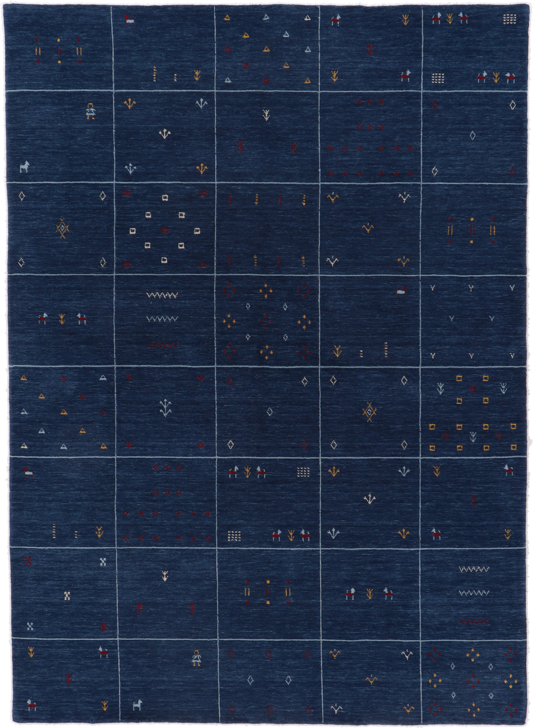 Loribaft Rug 170x240 White (Indian) Hand Knotted