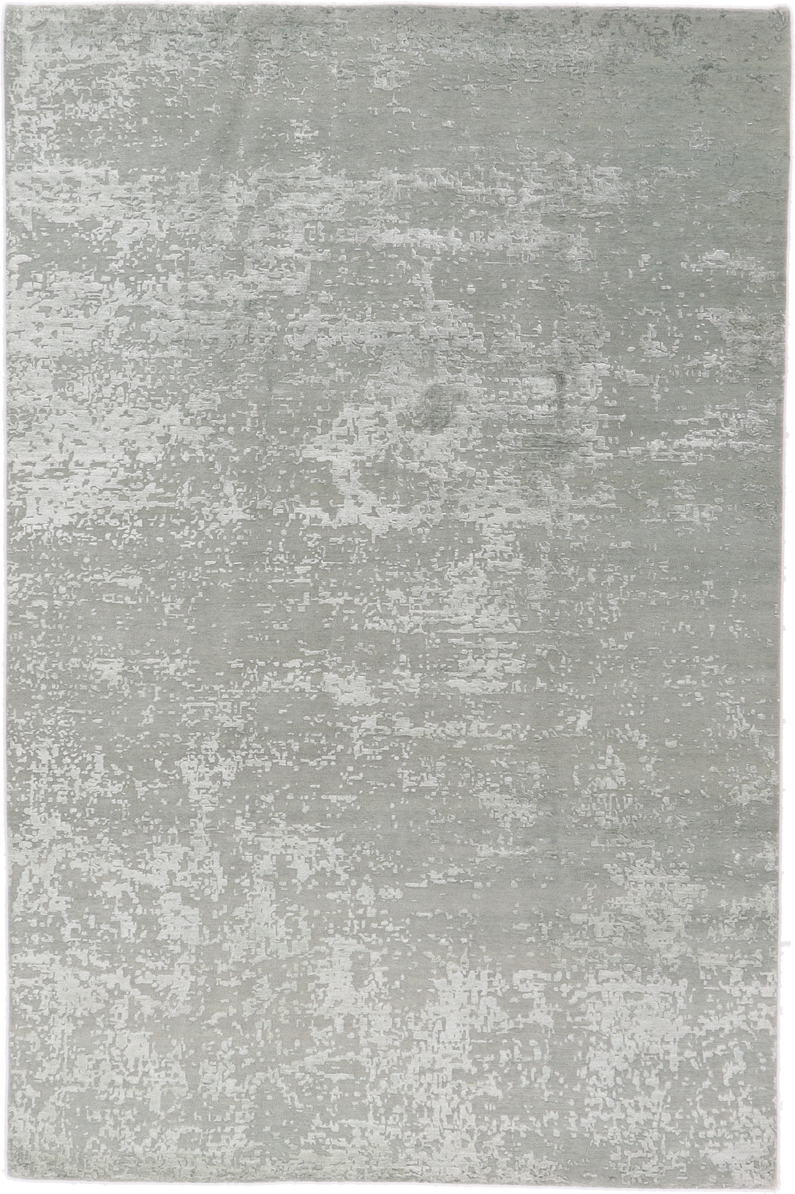 Asman Oosters tapijt 310x200 Wit (Indian) Noué À La Main