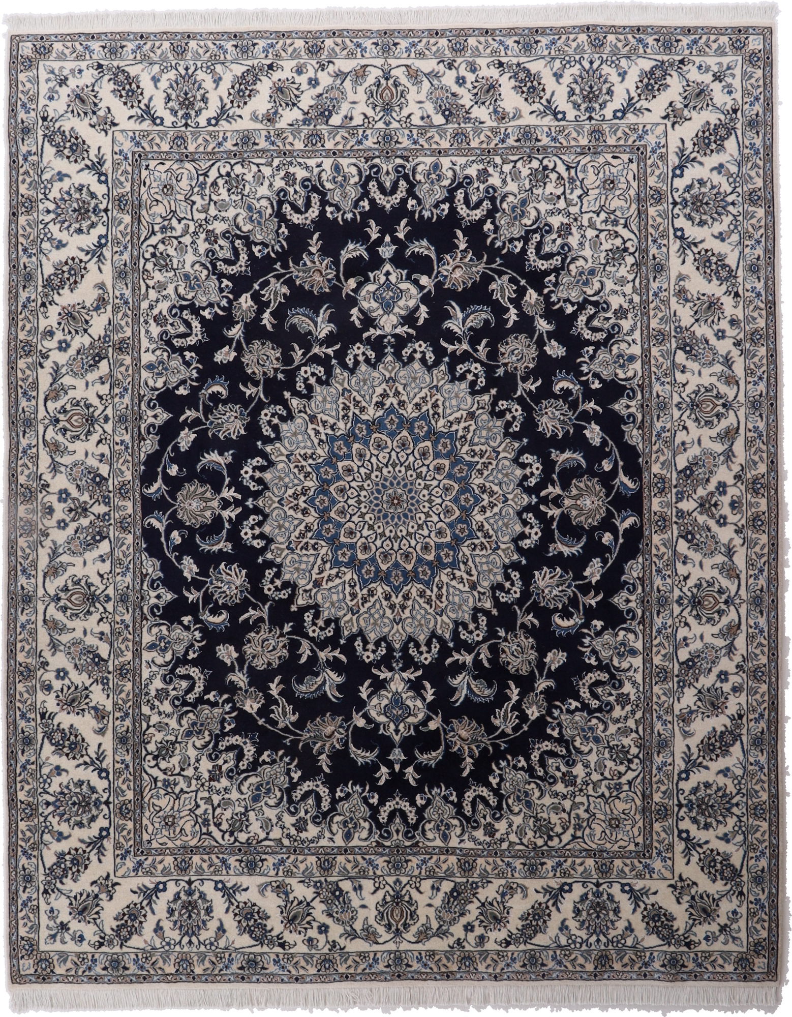 Nain Perski dywan 250 x 300 Biały (Iran) Ręcznie Tkany