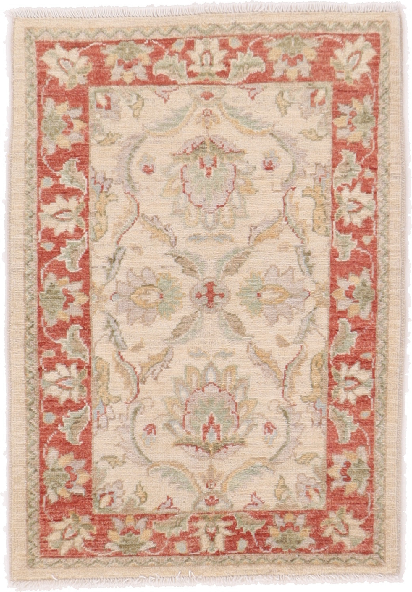 Ziegler Dywan 70x90 Biały (Afganistan) Keine Angabe