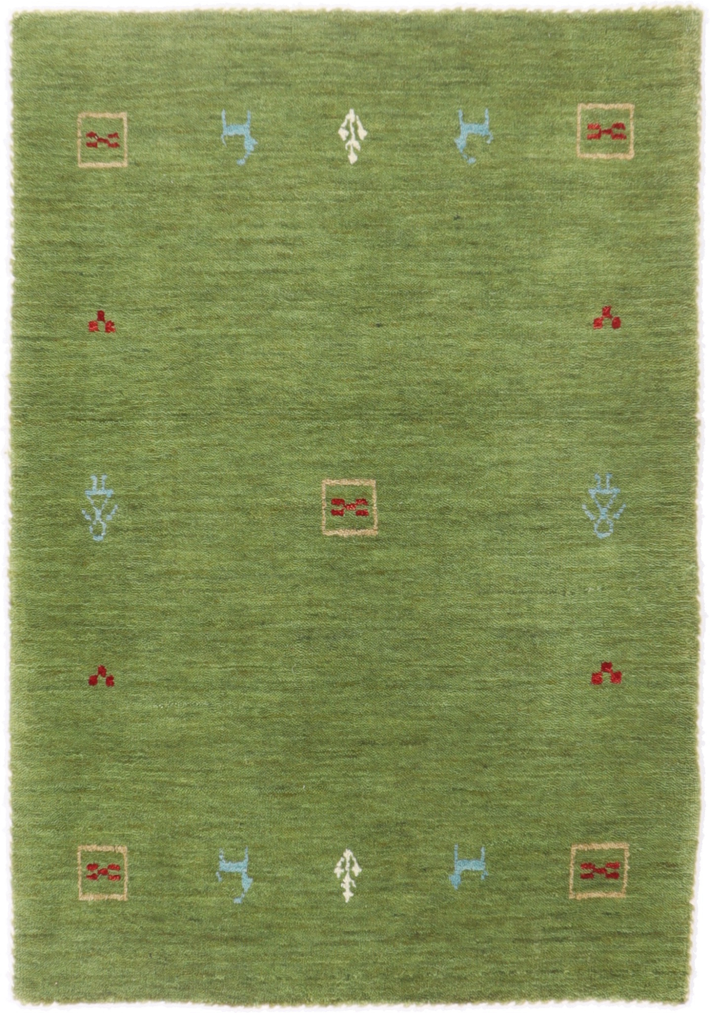 Dywan orientalny 60 x 90 Biały (Indian) Ręcznie Tkany