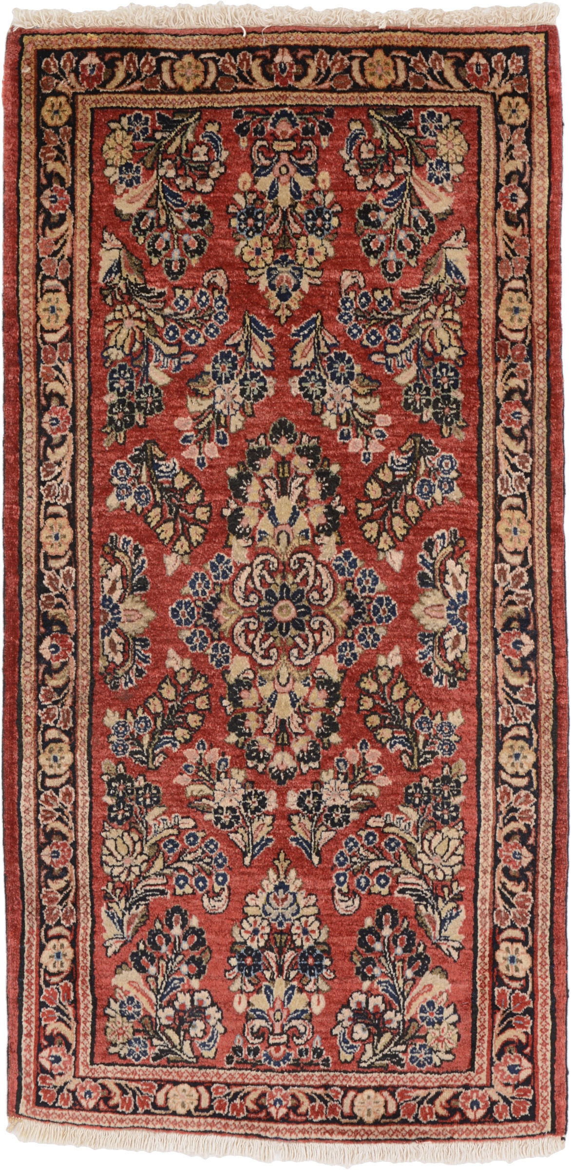 Sarouk Tæppe 60 x 120 Brun (Iran) Håndknyttet