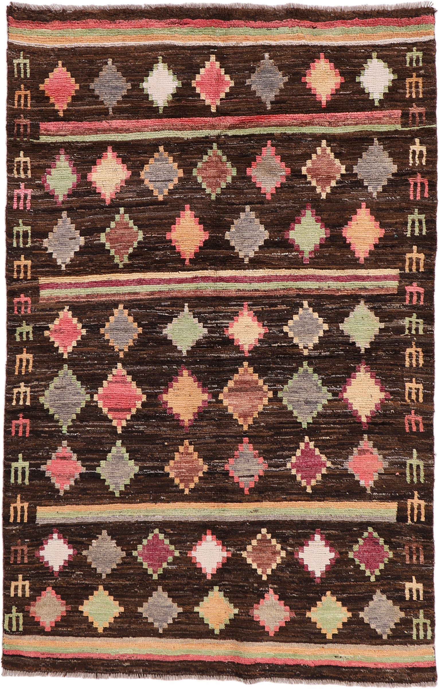 Gabbeh Orientální koberec 190 x 130 Zelený (Írán) Ručně Vázané