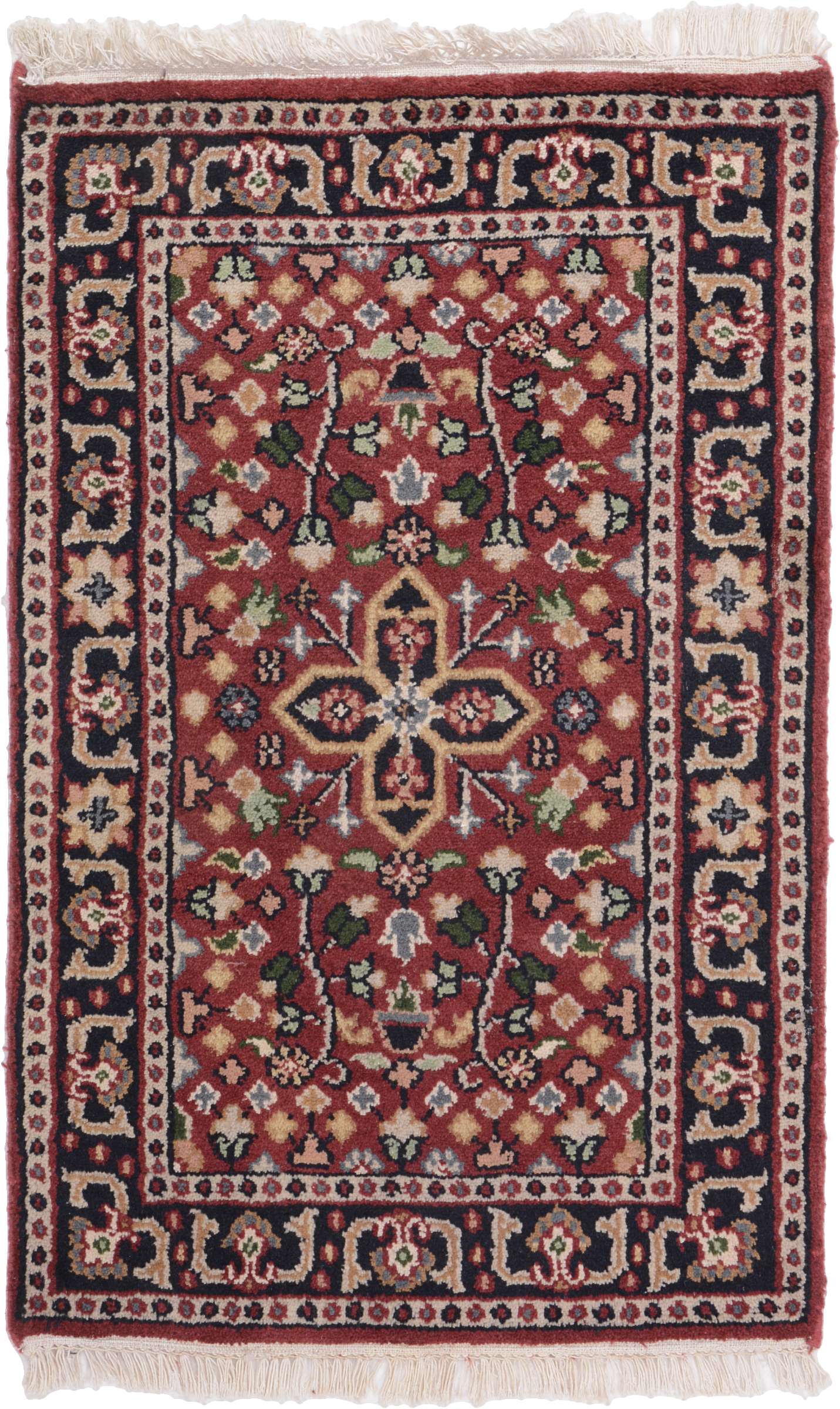 Persian Orientalsk teppe 90 x 60 Hvit (Indian) Håndknyttet