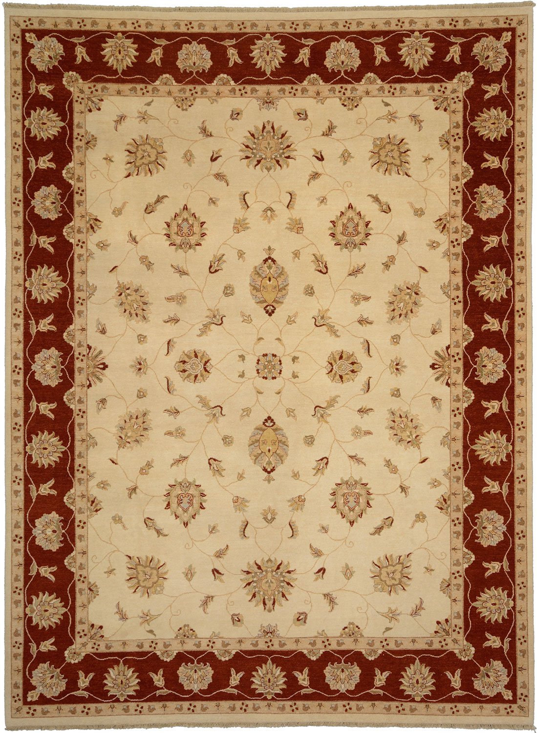 Ziegler Oriental rug 380x280 Green (Pakistan) Hand Knotted