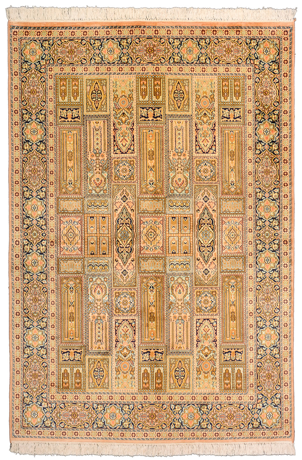 Cashmere Silk Keleti szőnyeg 180x120 Fehér (Indian) Kézzel Csomózott