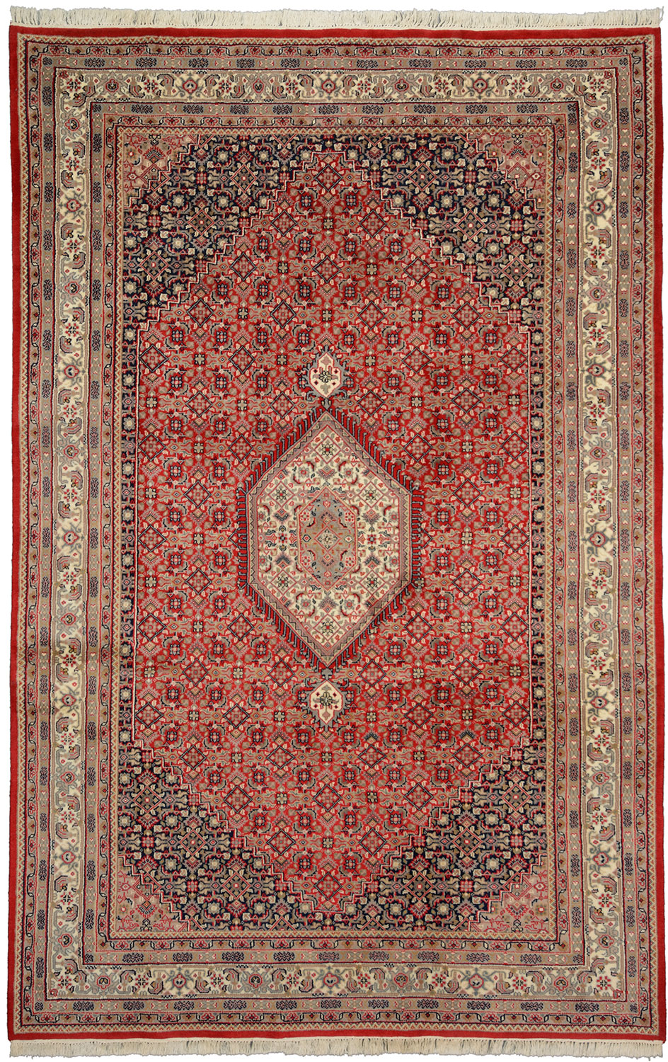 Bidjar Alfombra oriental 300x190 Gris (Indian) Anudado A Mano