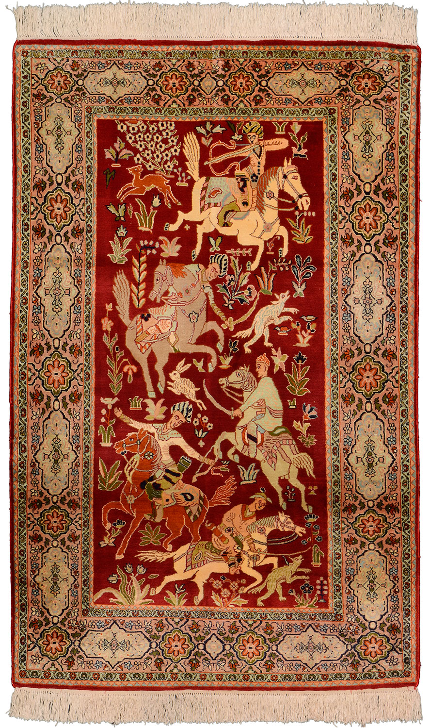 Cashmere Silk Tappeto orientale 120 x 80 Giallo (Indian) Annodato A Mano