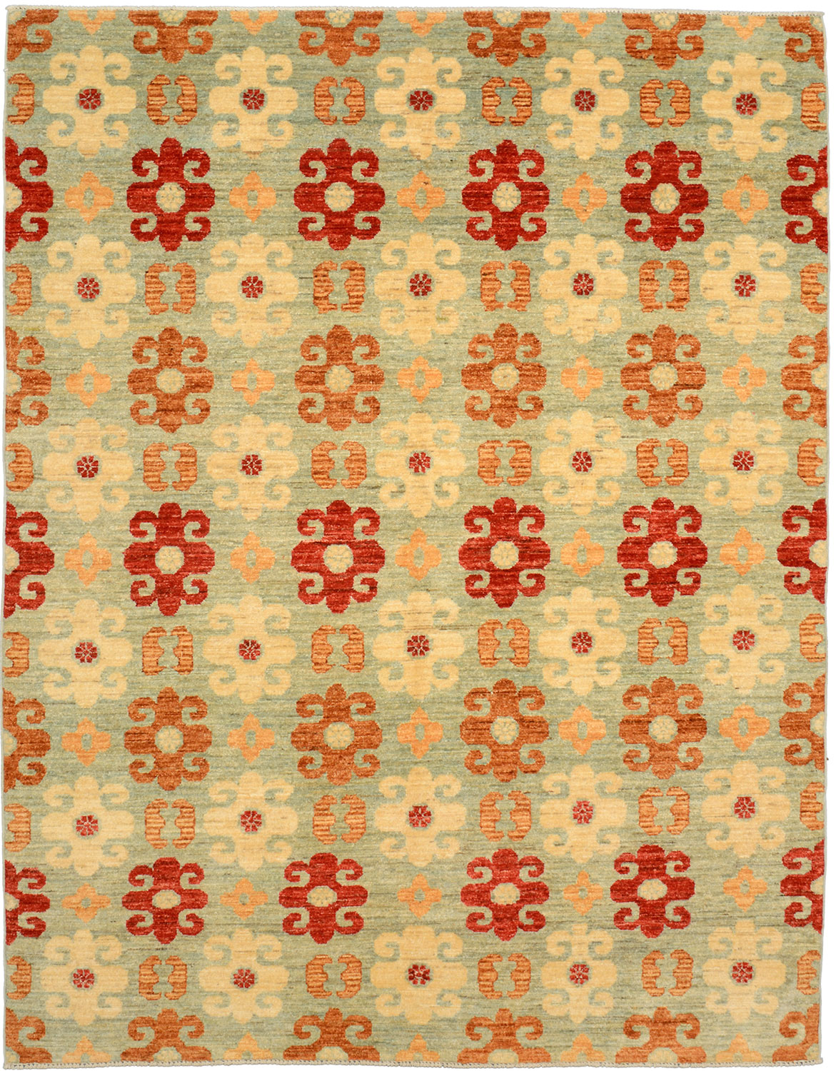 Ziegler Rug 230 x 180 Green (Pakistan) Hand Knotted