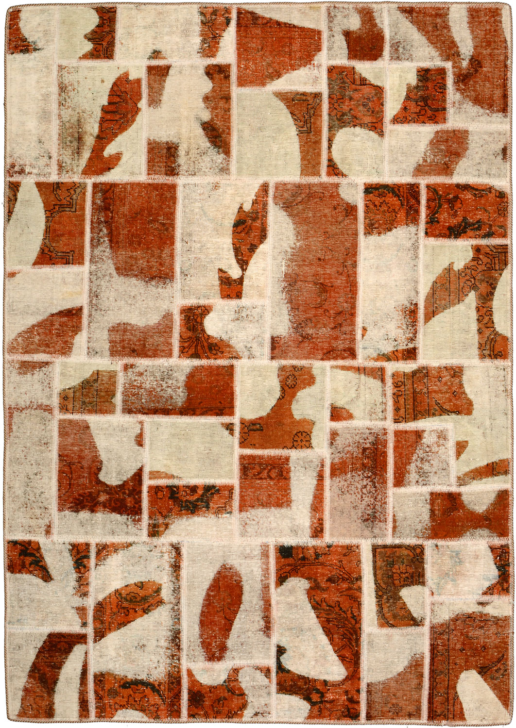 Patchwork Persian rug 240x170 Green (Iran) Hand Knotted