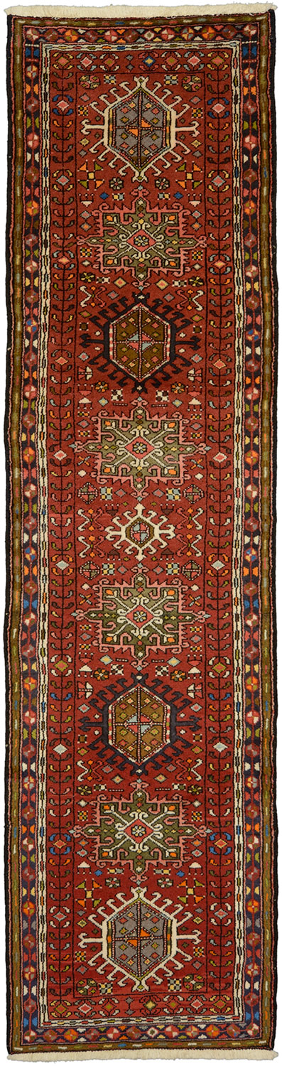 Persian Alfombra persa 290x80 Amarillo (Iran) Anudado A Mano