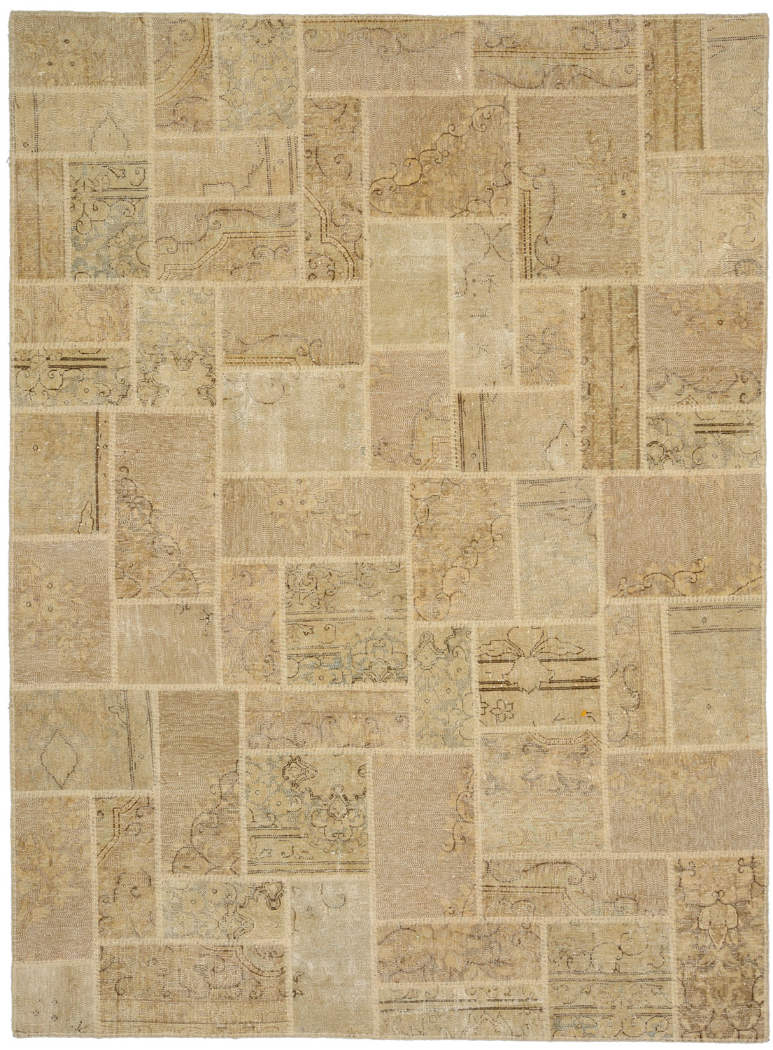 Patchwork Dywan 250 x 180 Biały (Iran) Ręcznie Tkany