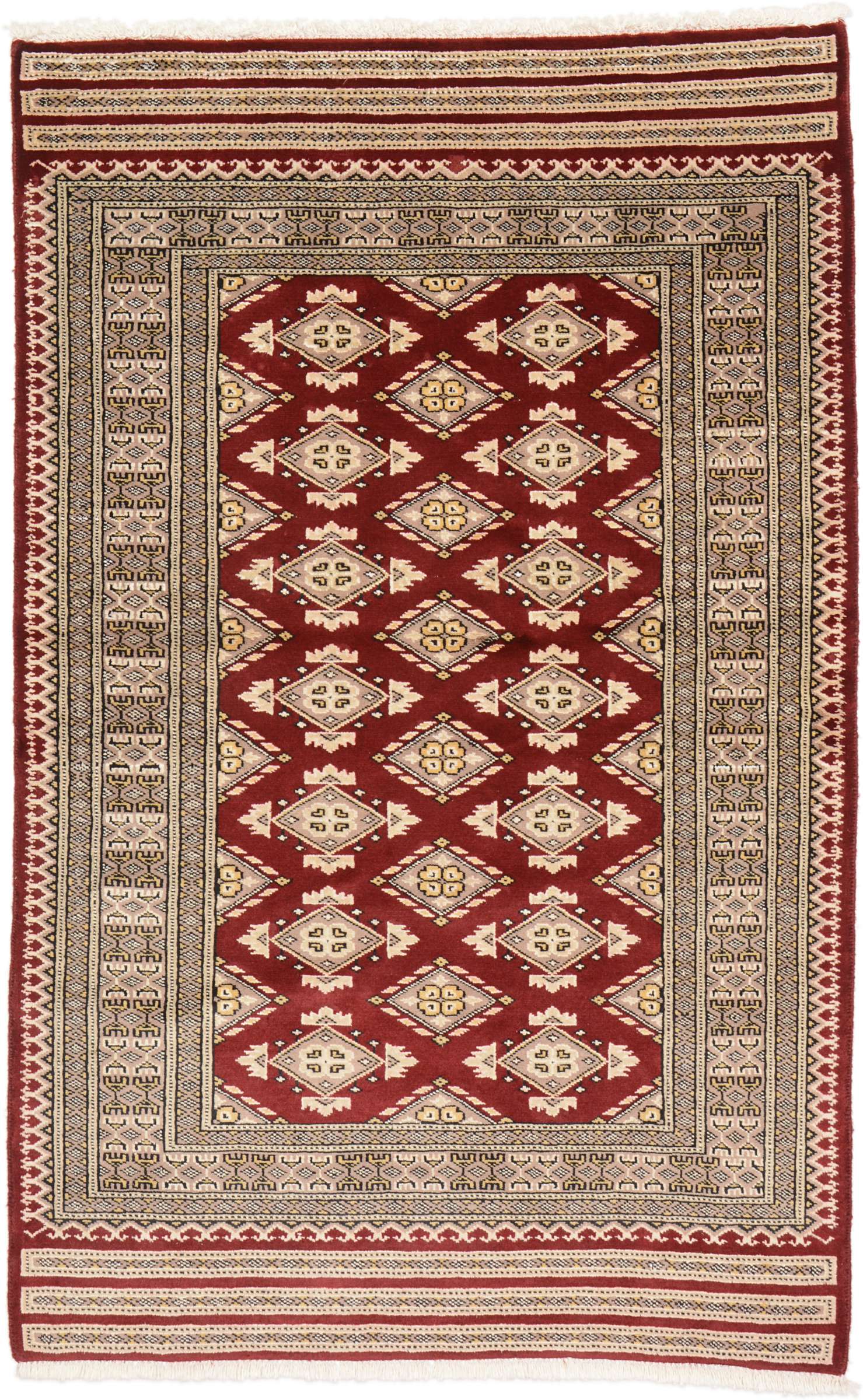 Bokhara Carpet 90 x 150 Brown (Pakistan) Hand Knotted