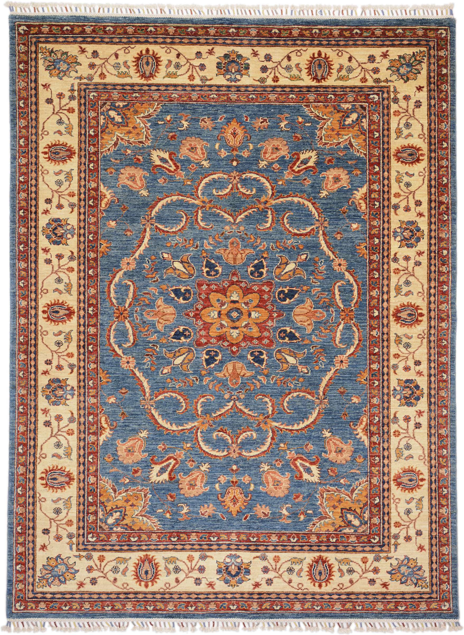 Samarkand Matto 180x240 Harmaa (Pakistan) Käsin Solmittu