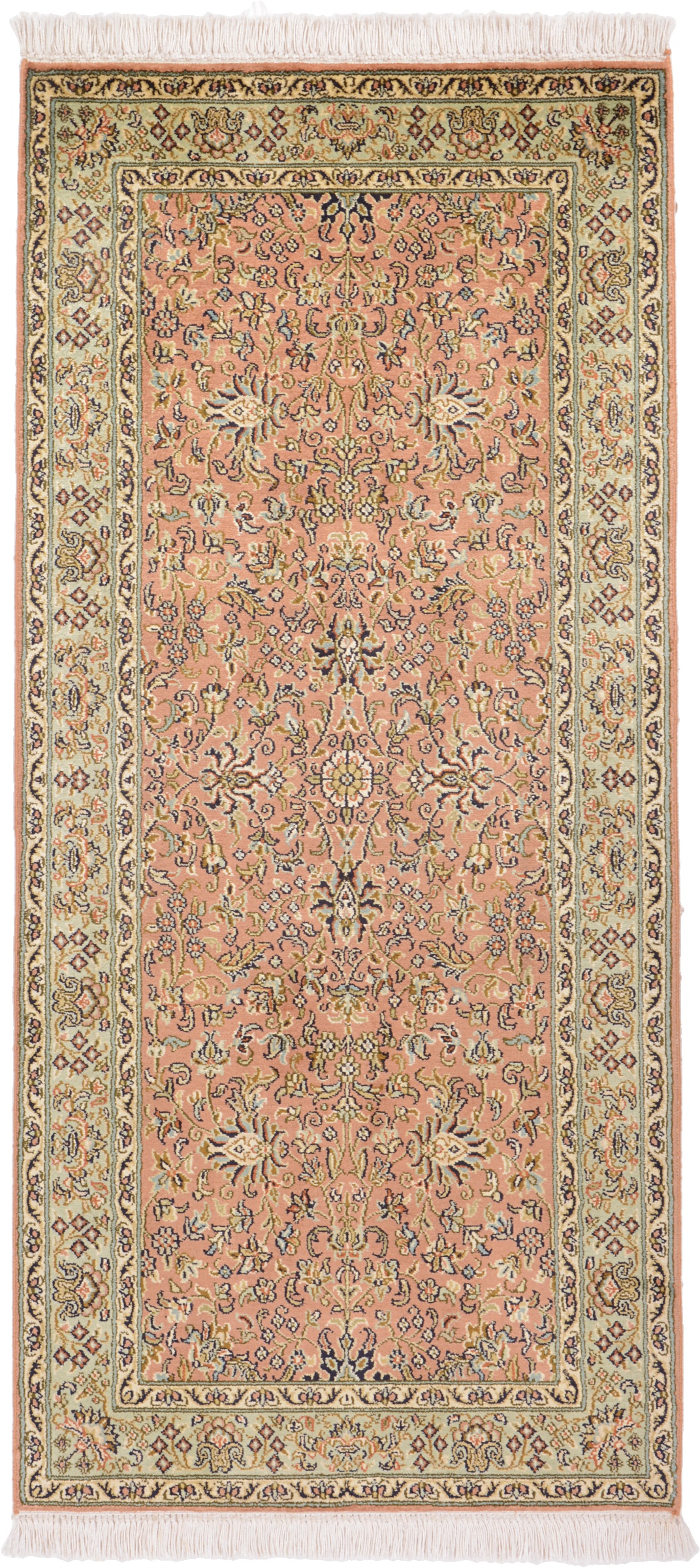 Dywan orientalny 140 x 60 Biały (Indian) Ręcznie Tkany