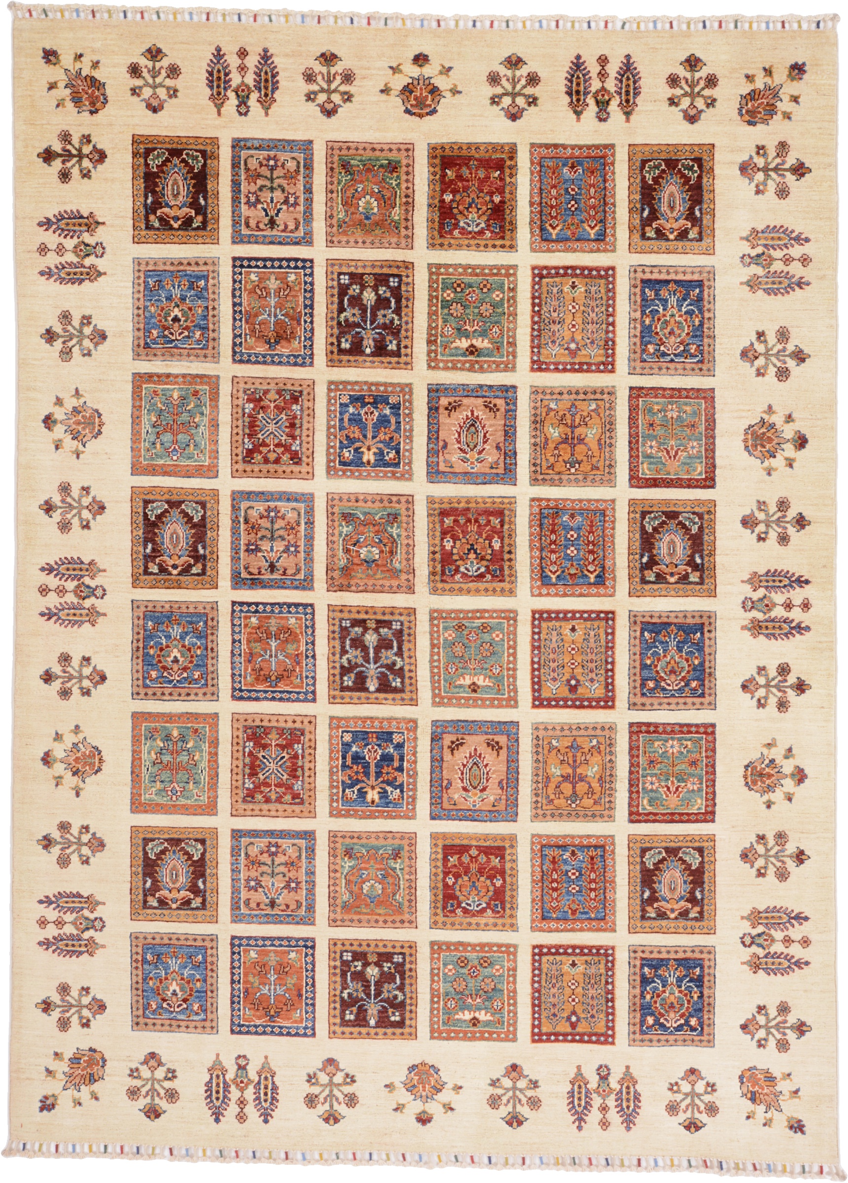 Samarkand Itämainen matto 240x180 Valkoinen (Pakistan) Käsin Solmittu