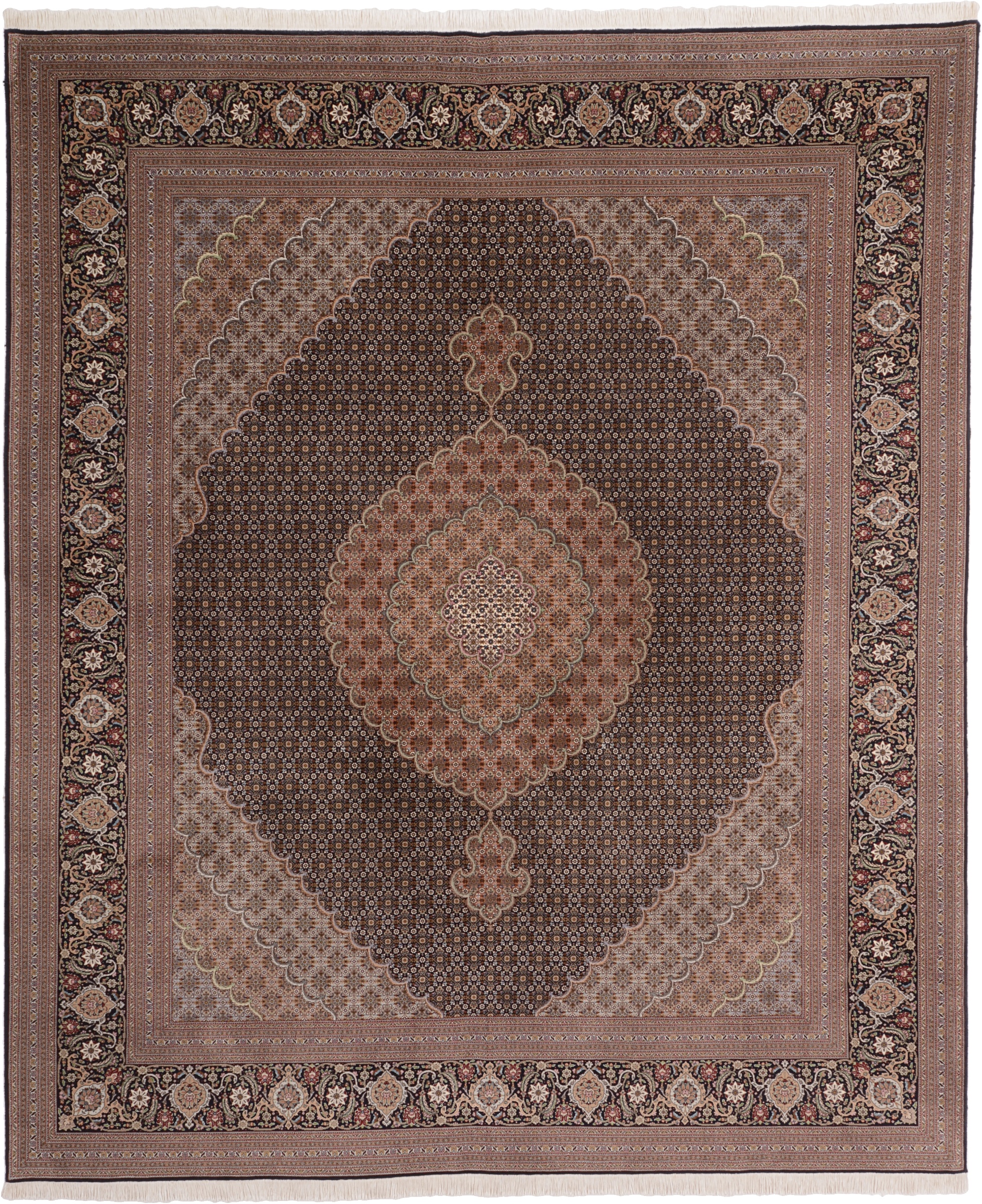 Tabriz Dywan 300 x 250 Biały (Iran) Ręcznie Tkany