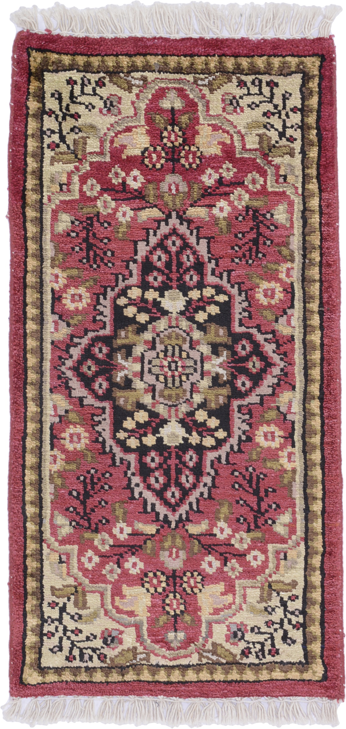 Agra Dywan 30x60 Biały (Indian) Ręcznie Tkany