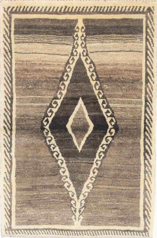 Gabbeh Tæppe 160x110 (Iran) Håndknyttet