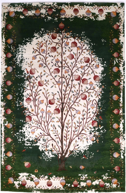 Loribaft Oriental rug 300 x 200 Green (Indian) Hand Knotted