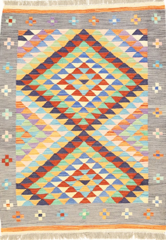 Kilim Oosters tapijt 140 x 110 (Afghanistan) Tissés À La Main