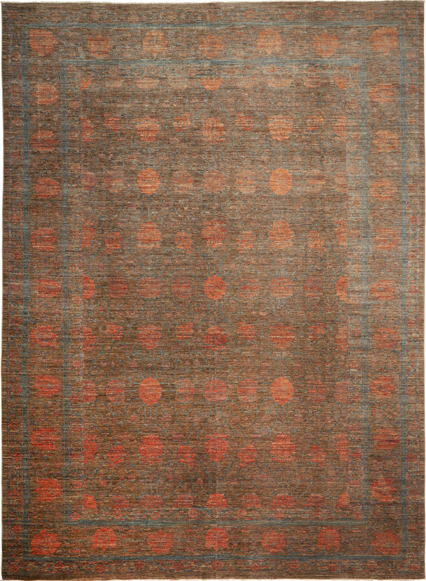 Ziegler Tappeto orientale 310 x 420 Grigio (Pakistan) Annodato A Mano