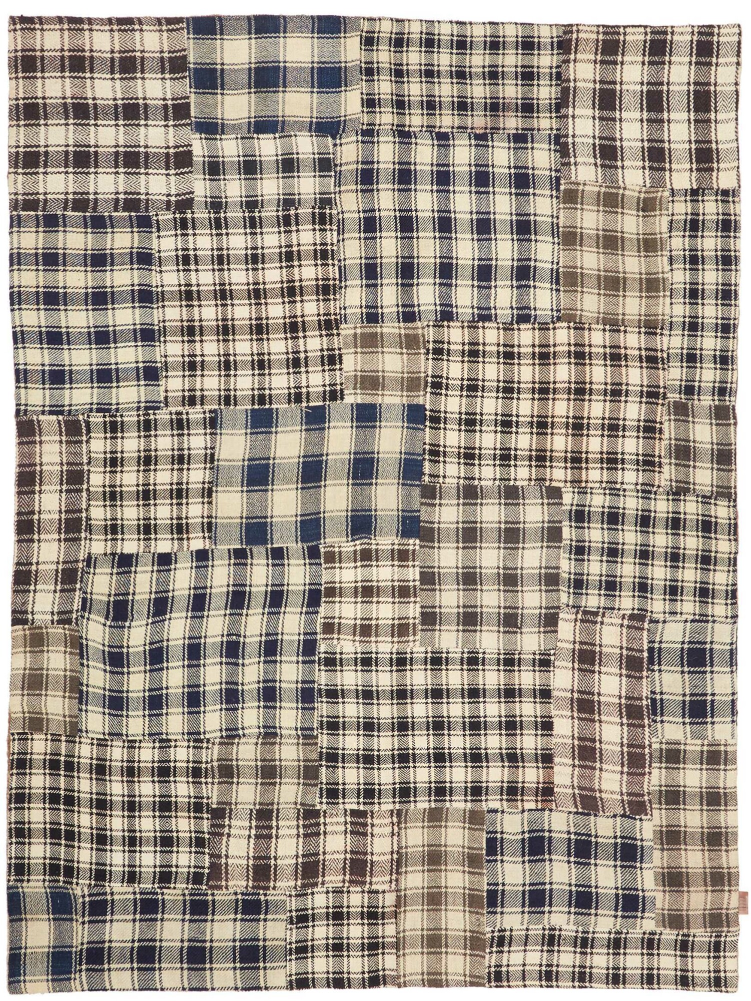 Patchwork Dywan 200 x 150 Biały (Iran) Ręcznie Tkany