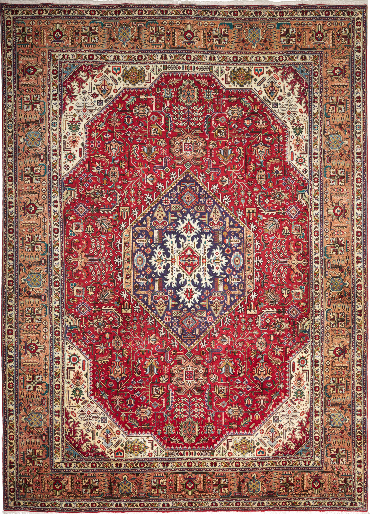 Tabriz Perzisch tapijt 350 x 250 Marron (Iran) Noué À La Main