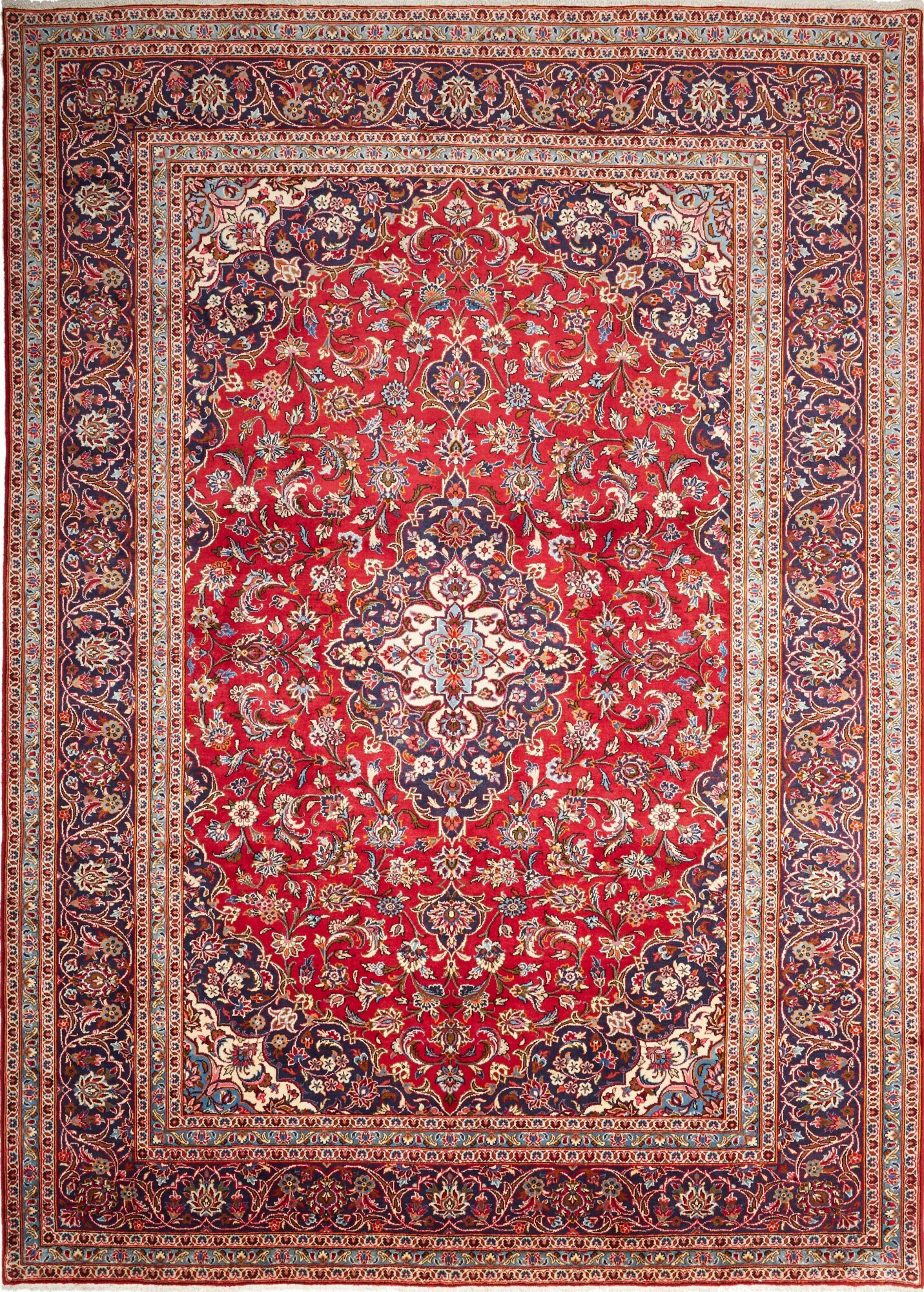 Kashan Perzisch tapijt 250 x 340 Marron (Iran) Noué À La Main