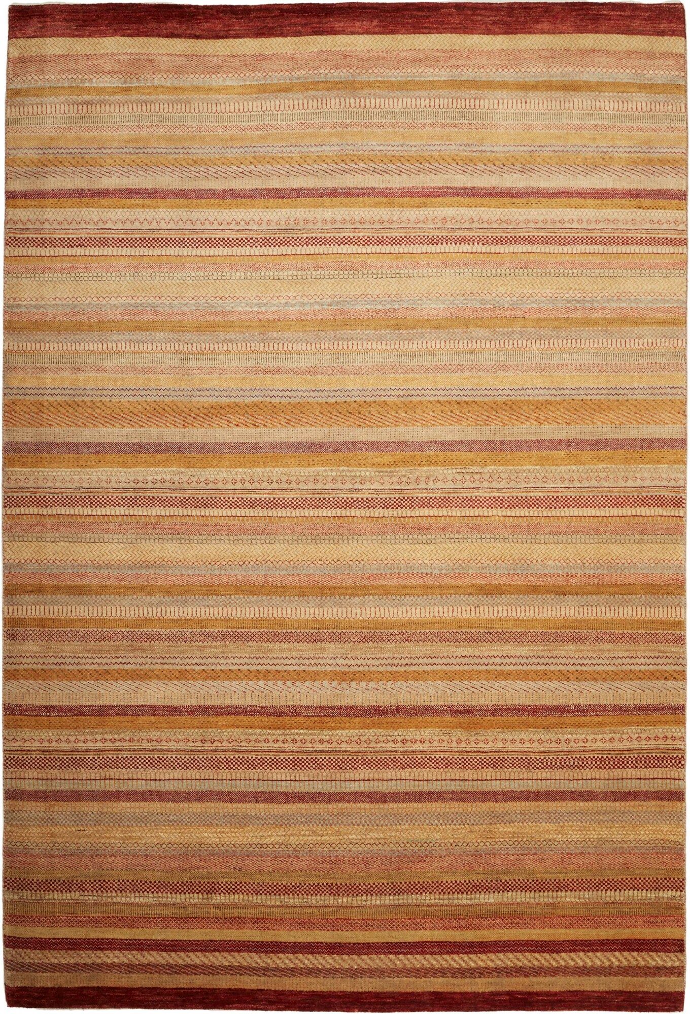 Loribaft Alcatifa 300 x 200 Amarelo (Paquistão) Atado À Mão