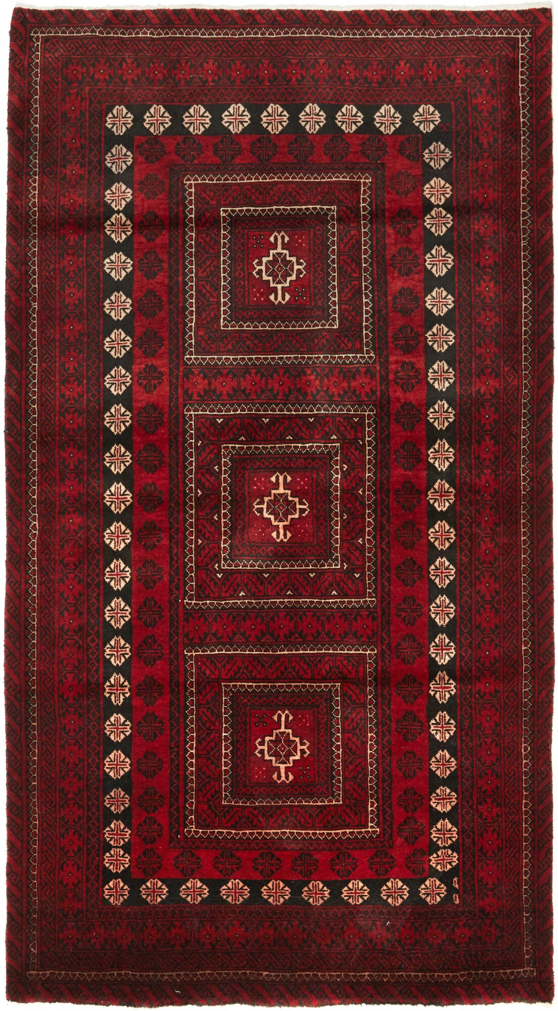 Tæppe 110 x 210 Grå (Iran) Håndknyttet