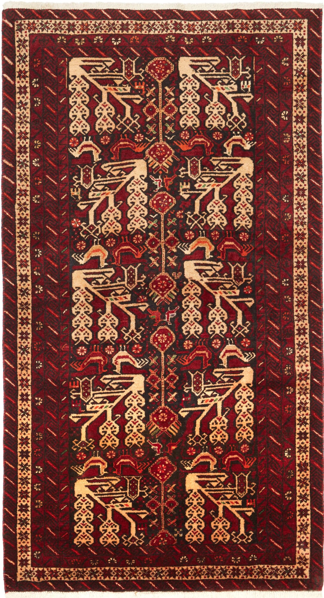 Dywan 100 x 190 Żółty (Iran) Ręcznie Tkany