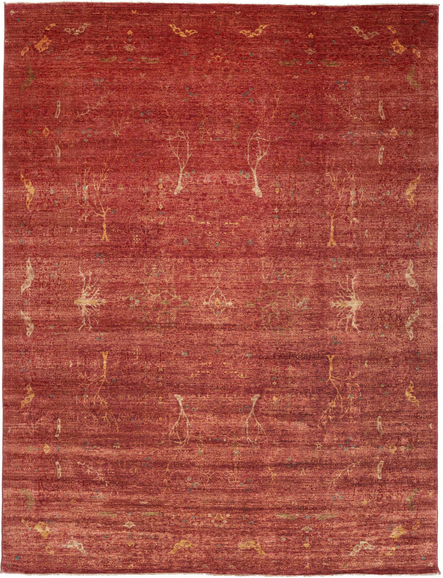 Samarkand Tæppe 250 x 320 Gul (Pakistan) Håndknyttet