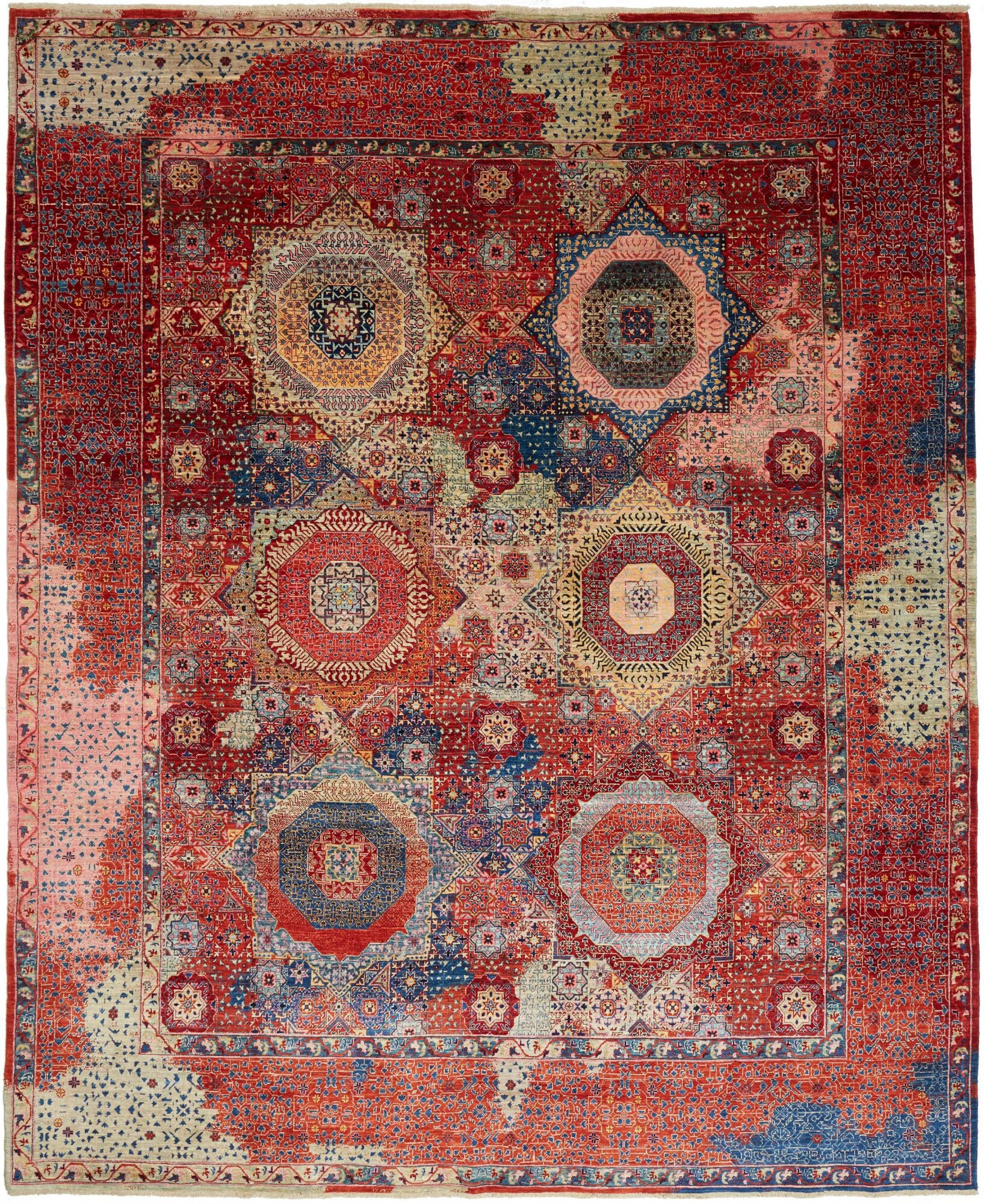 Mamluk Dywan orientalny 300 x 250 Szary (Pakistan) Ręcznie Tkany