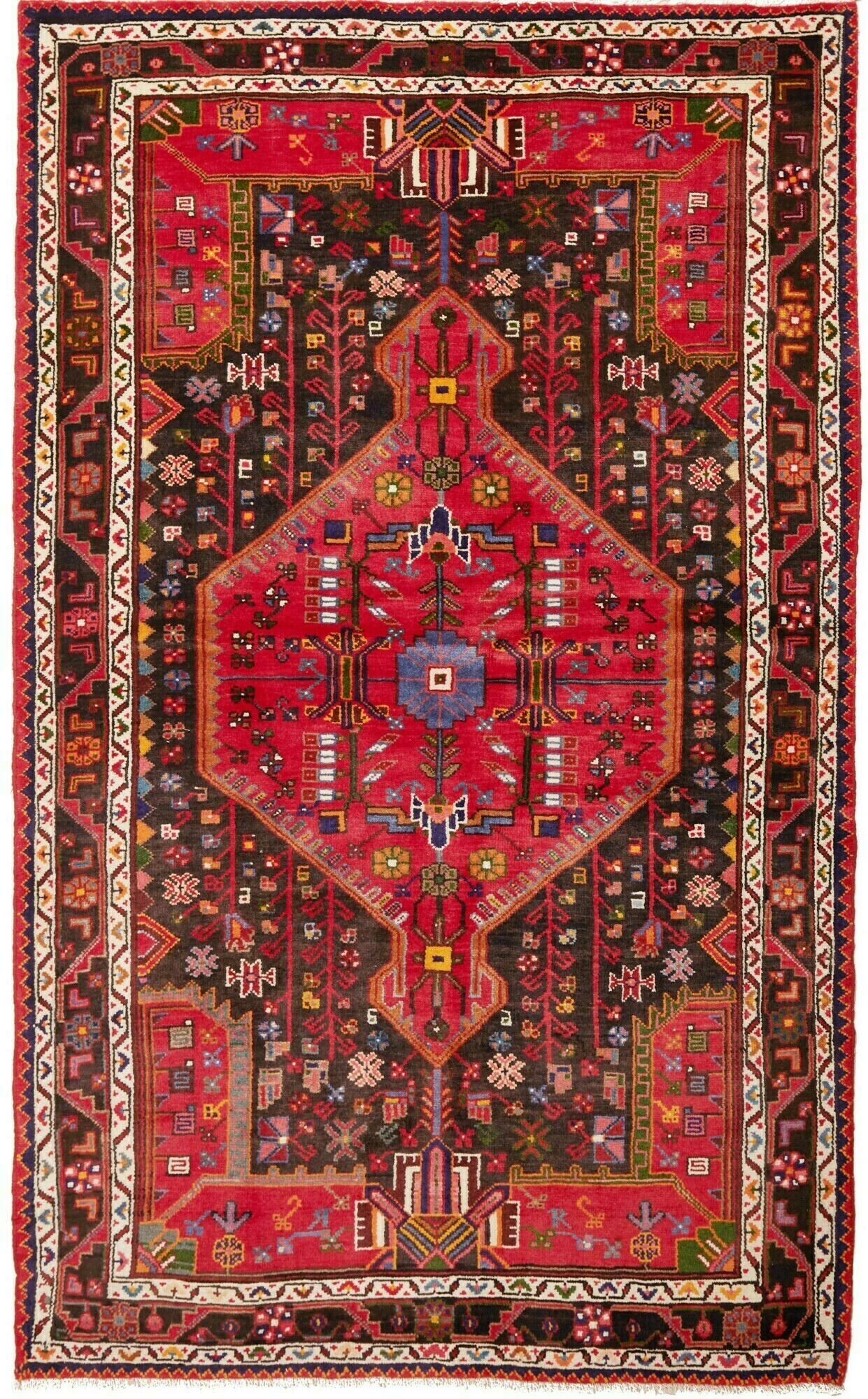 Hamedan Rug 220 x 140 Yellow (Iran) Hand Knotted