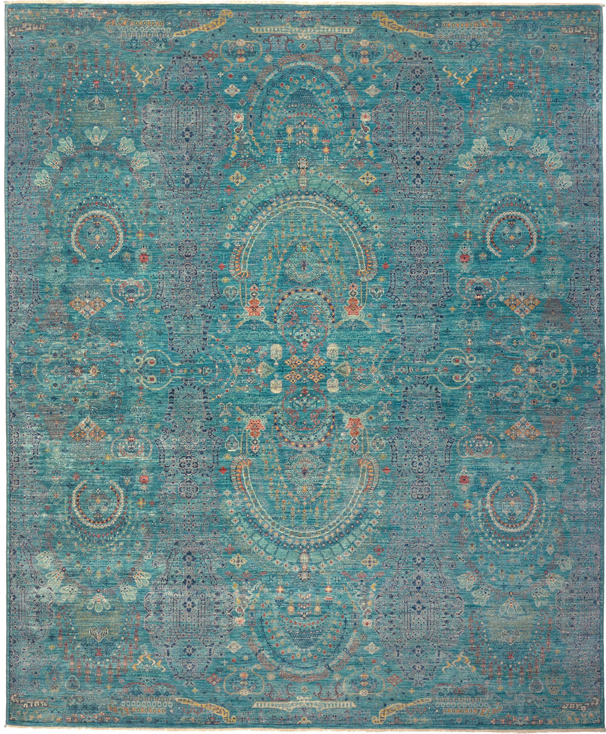 Samarkand Dywan orientalny 300 x 250 Szary (Pakistan) Ręcznie Tkany