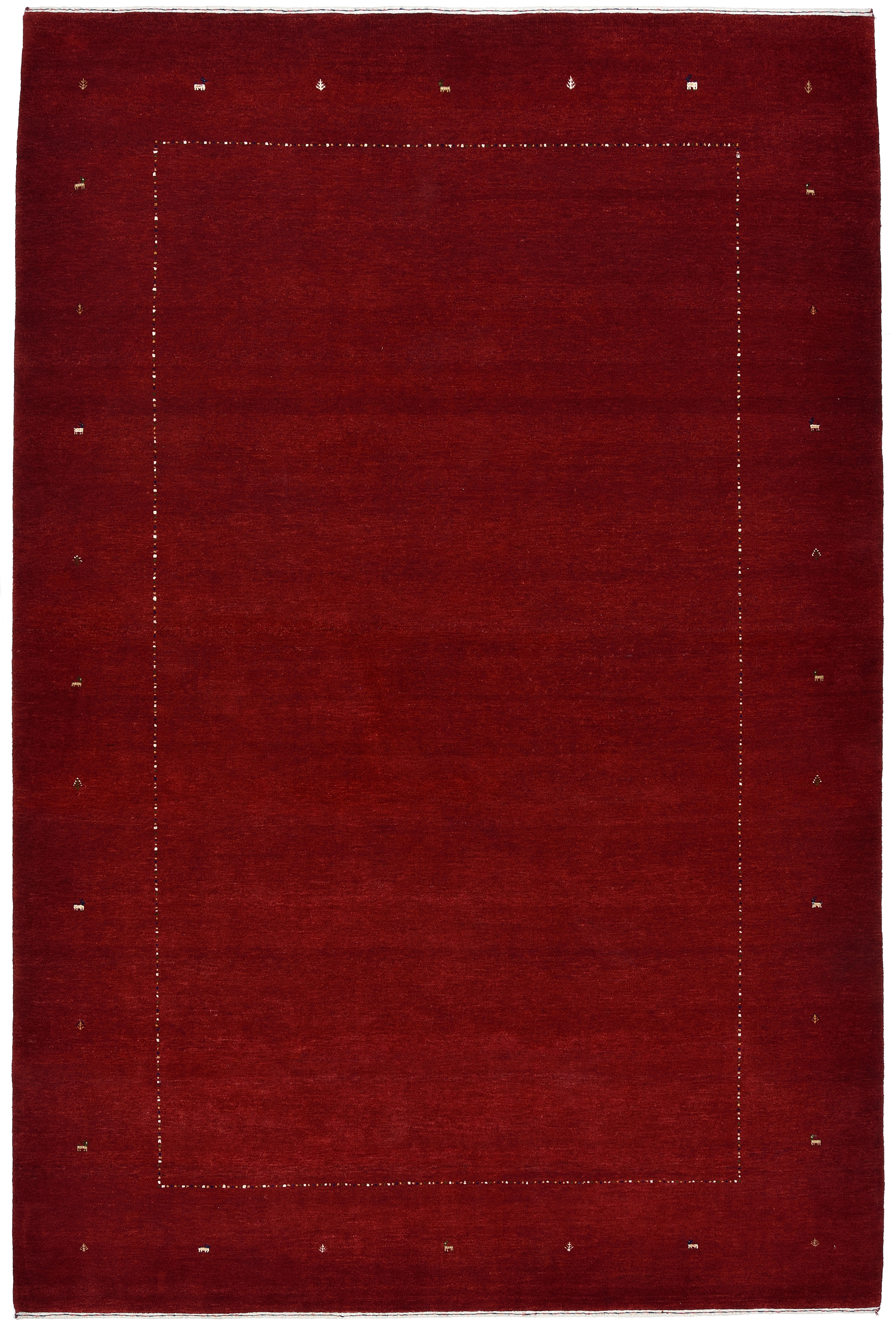 Loribaft Indischer Teppich 200x300 Braun (Indien) Handgeknüpft