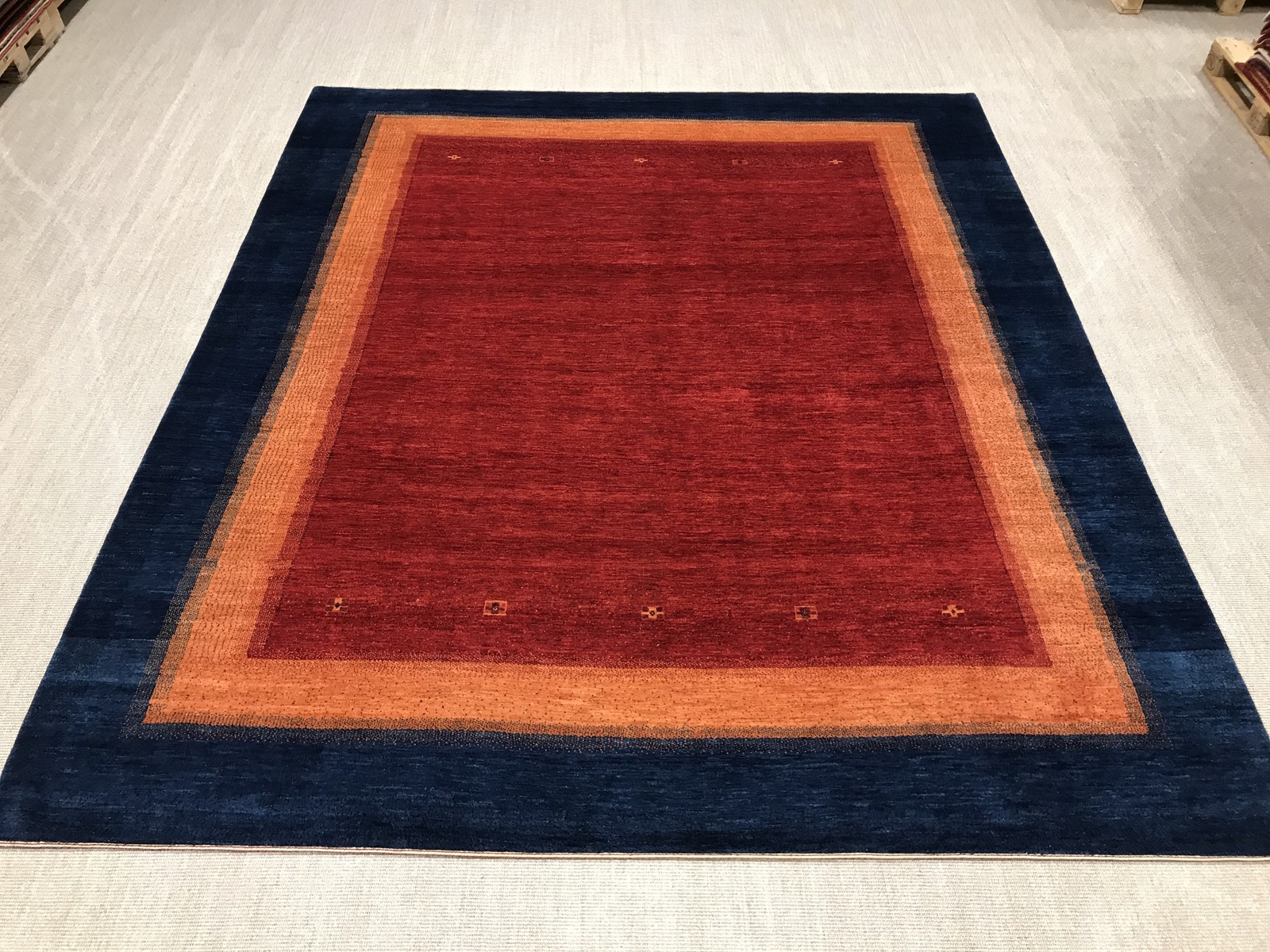 Loribaft Keleti szőnyeg 300 x 350 Piros (Irán) Kézzel Csomózott