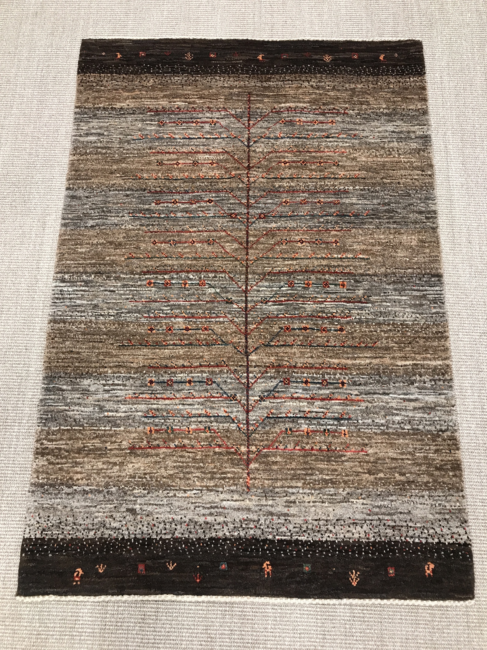 Loribaft Perzisch tapijt 150 x 100 Marron (Iran) Noué À La Main