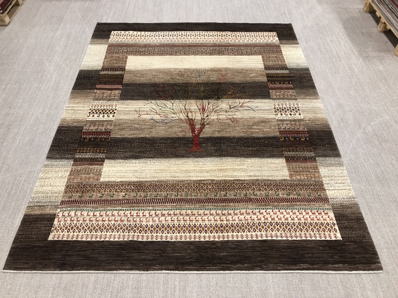 Loribaft Carpet 250x320 Beige (Iran) Hand Knotted