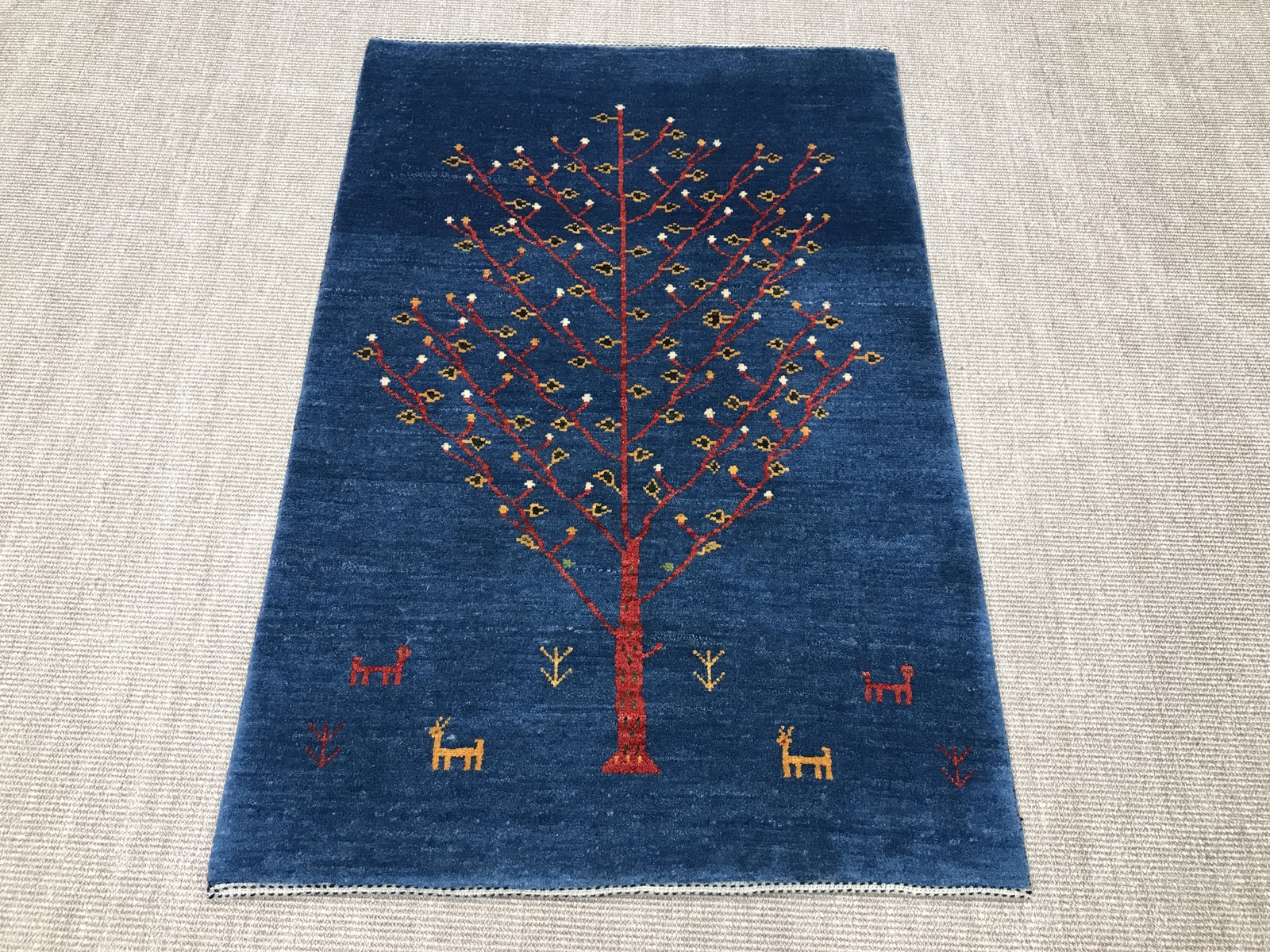 Gashguli Tapis persan 150 x 100 Bleu (Iran) Noué À La Main